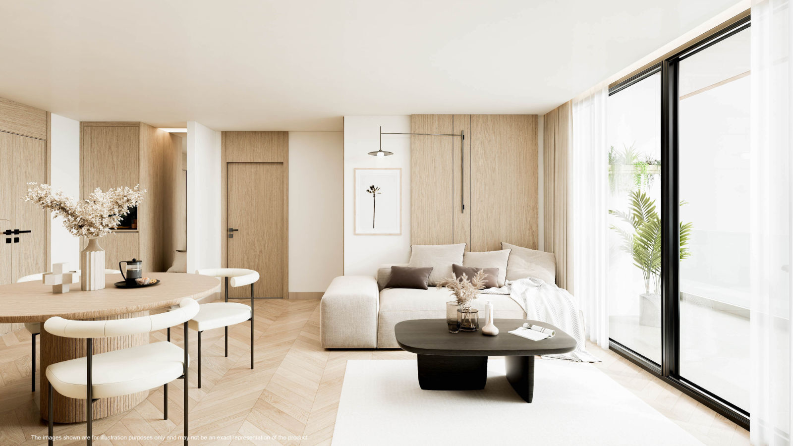 Living room, Building J 2-bedroom residence, Maviston Mai Khao