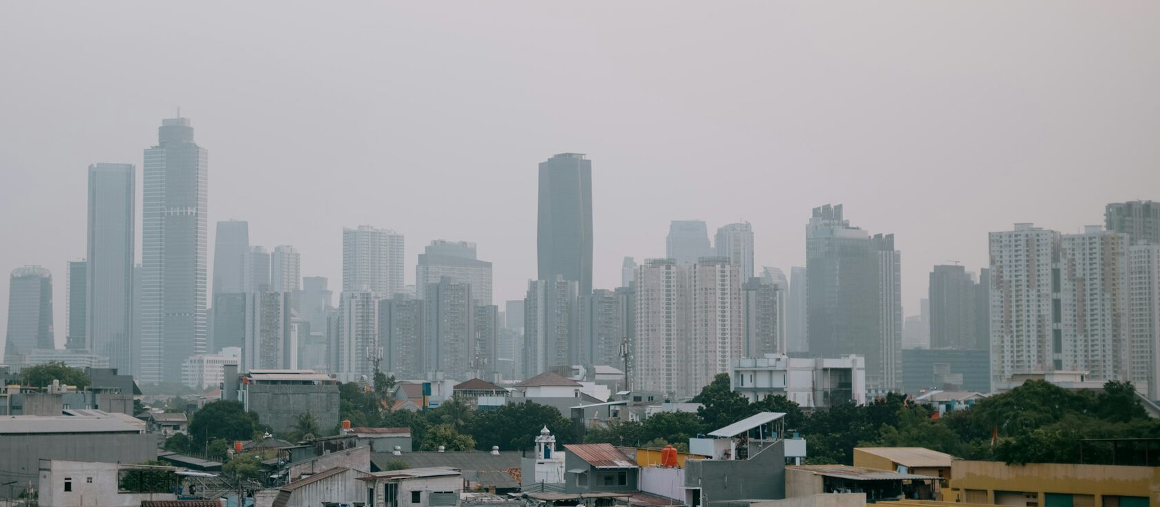 Jakarta urban skyline