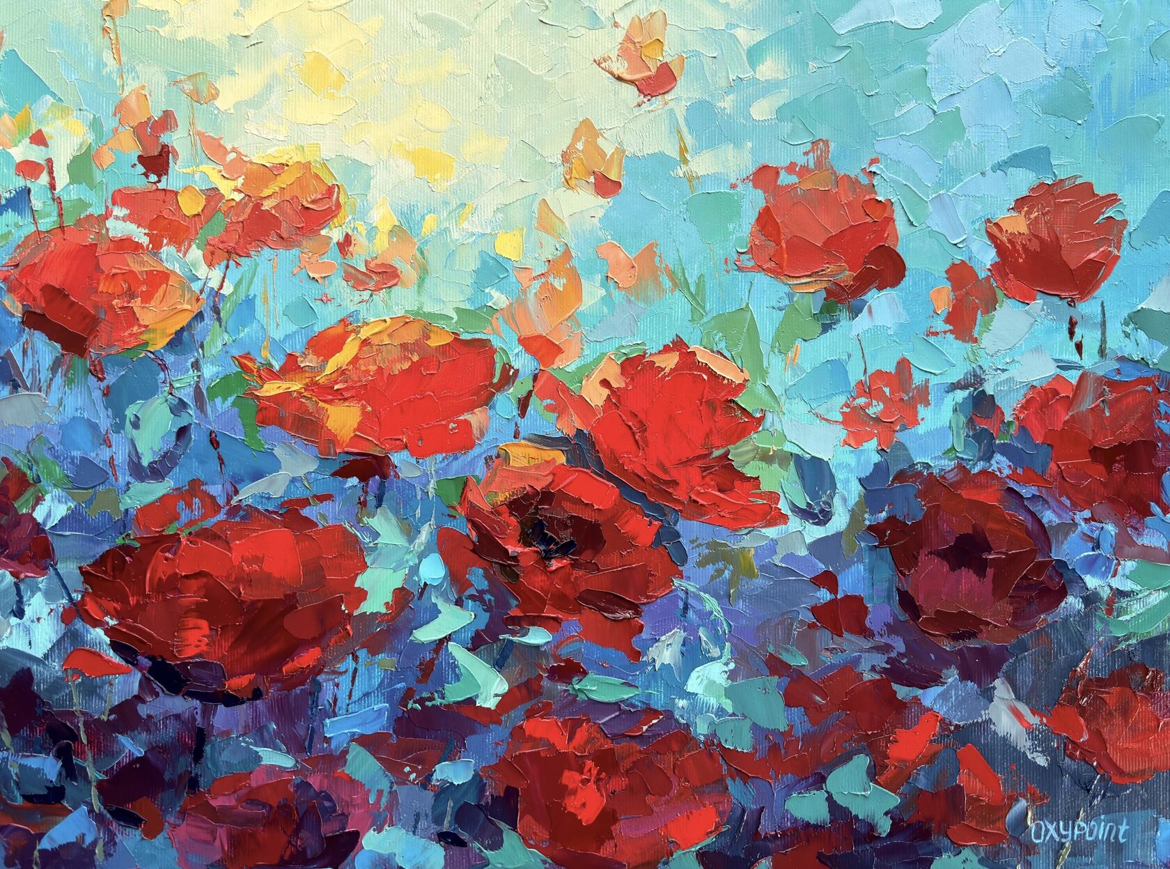 Poppy poppies oil painting for sale