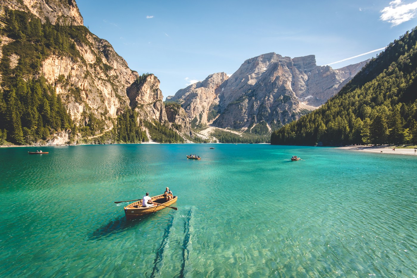 Mountain lake landscape