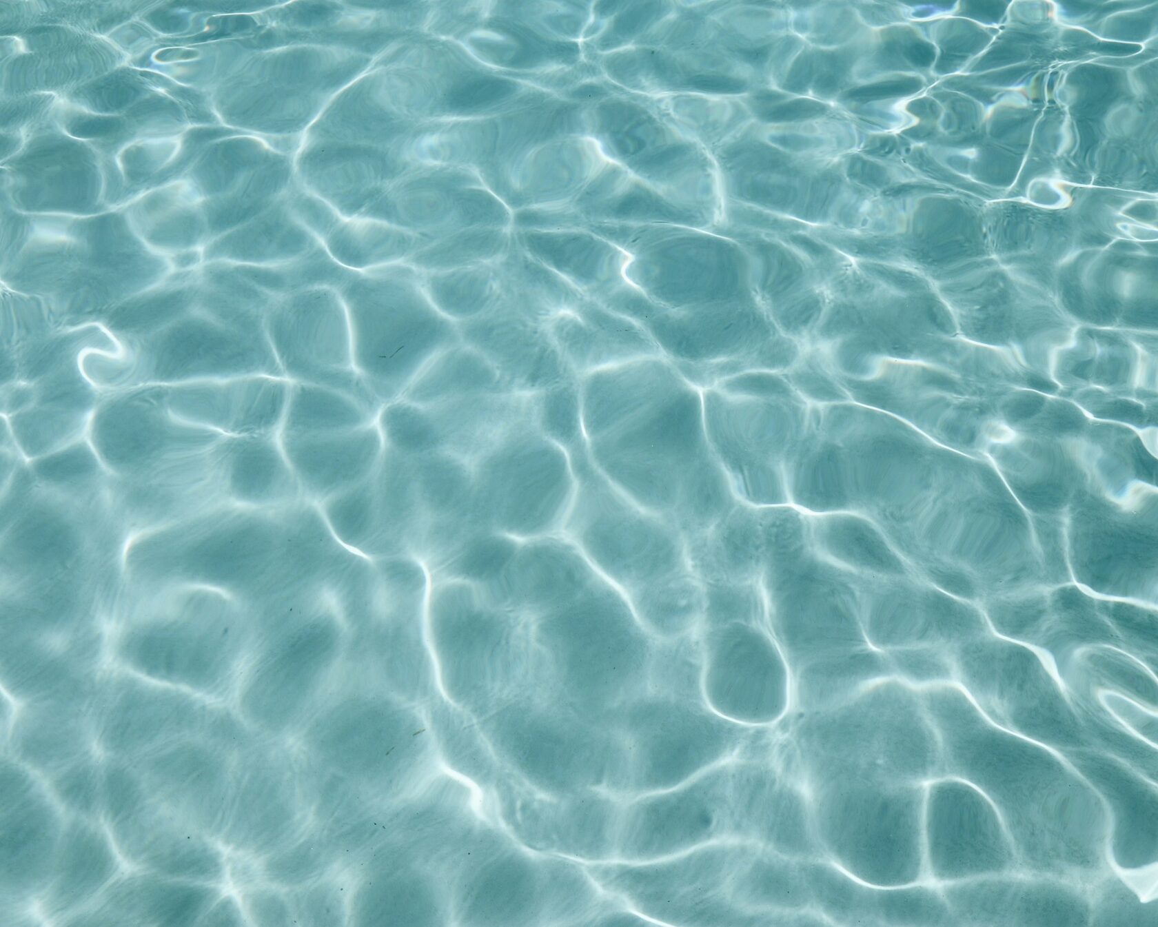 Crystal clear swimming pool ready for a fresh rescreening