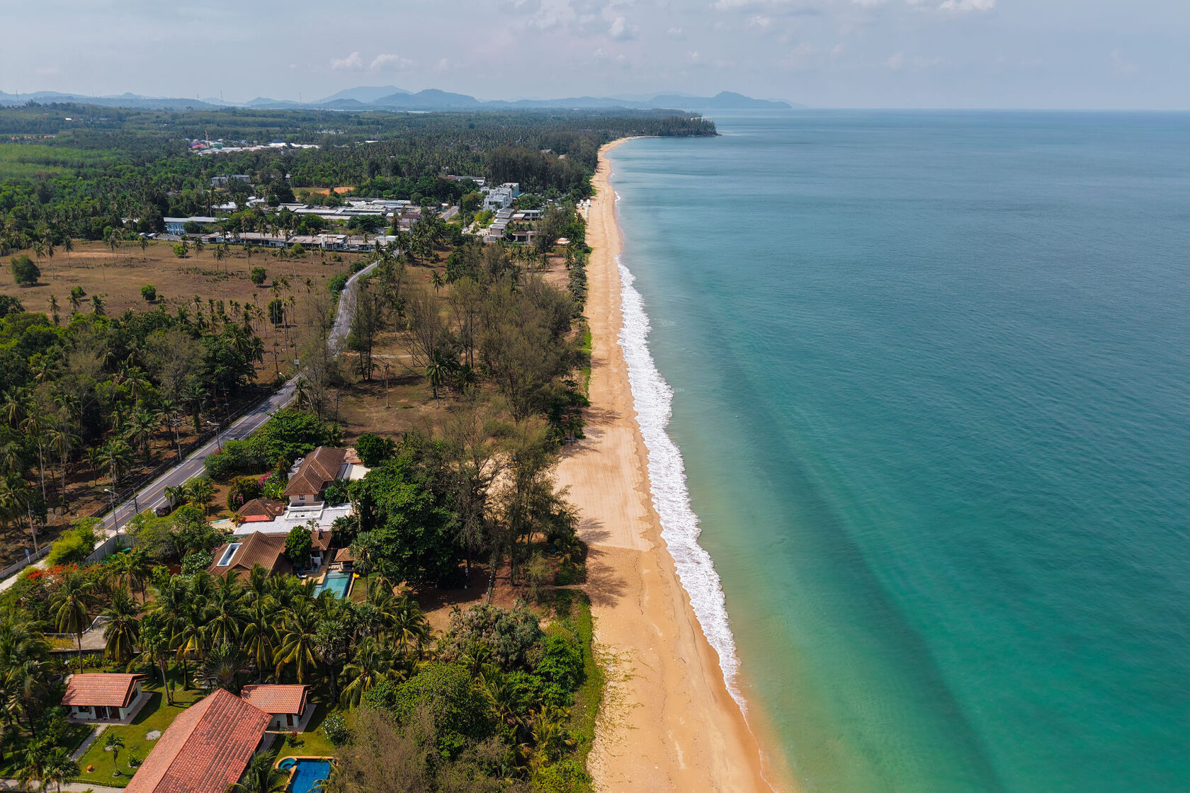 Natai Beach shoreline, Khok Kloi, Phang Nga