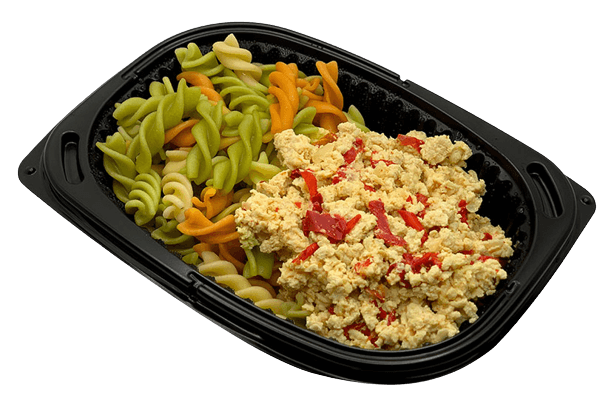 Curry chicken with pasta