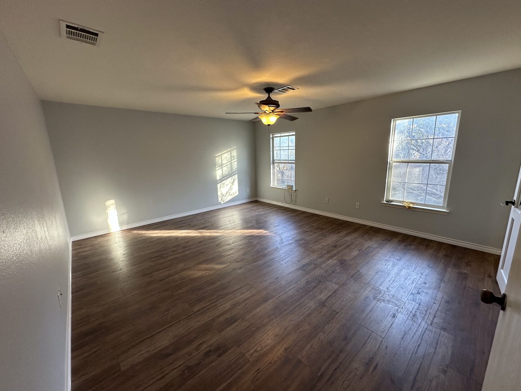 After photo of two rooms remodeling project