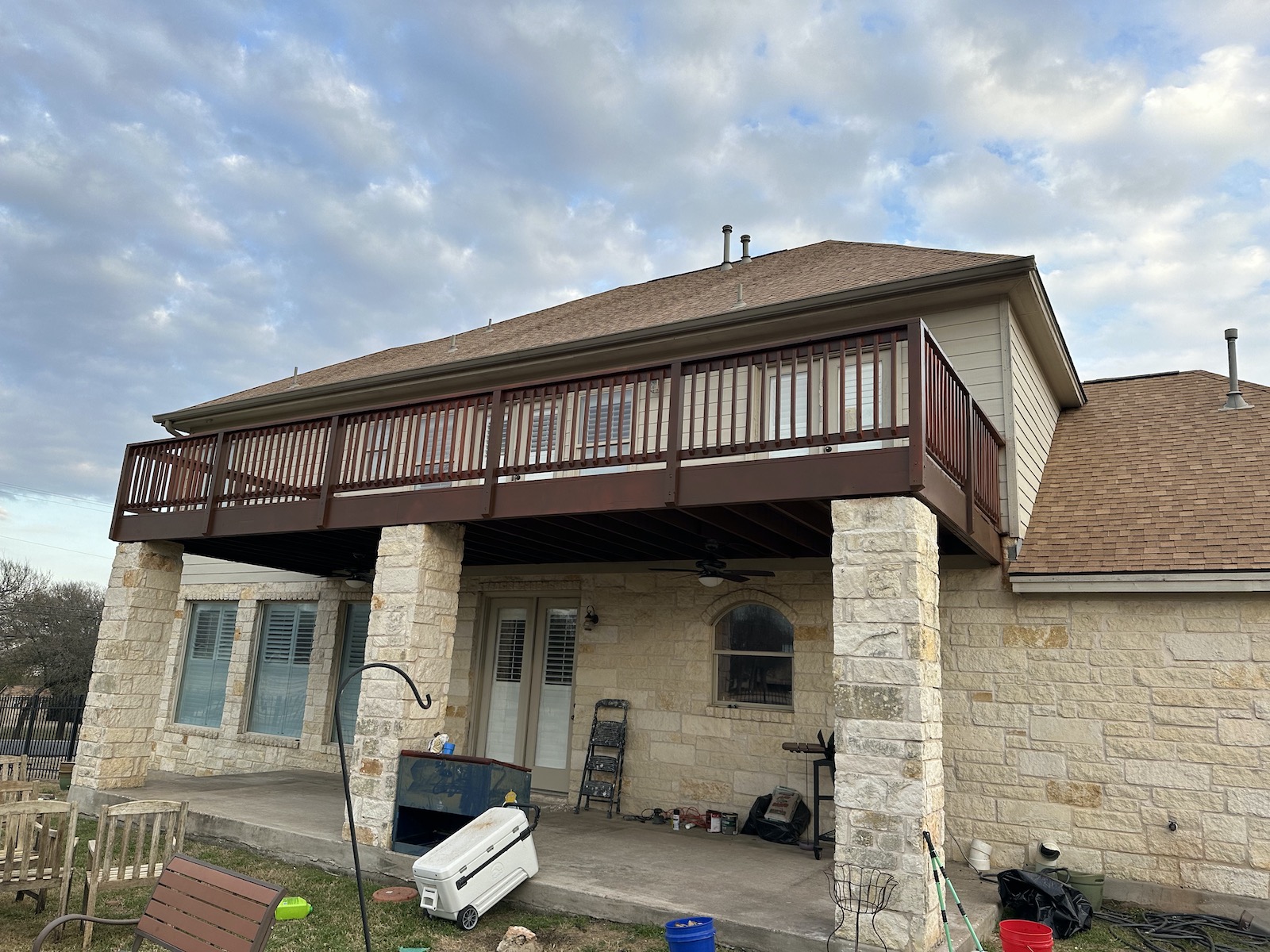 Second-story deck structural restoration and rebuild — Cedar Park TX