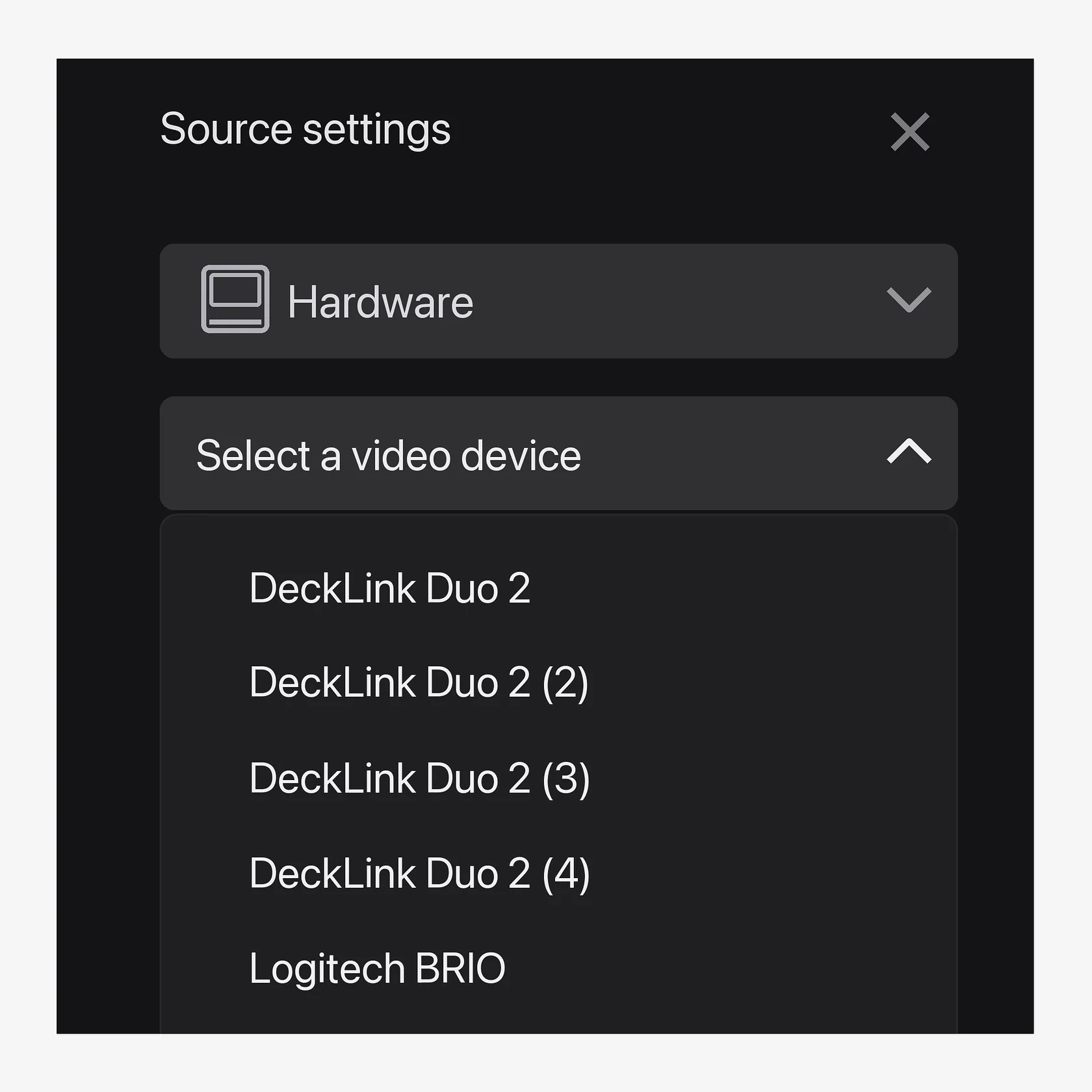 Direct Convert Sources list