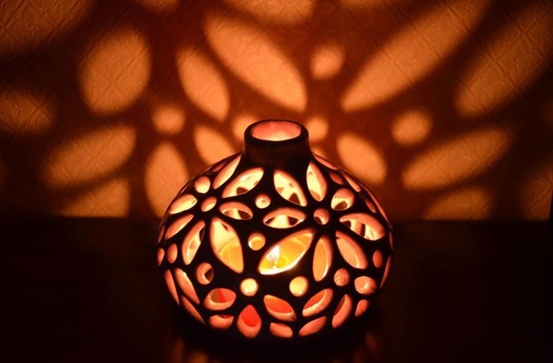 candle holder lamp