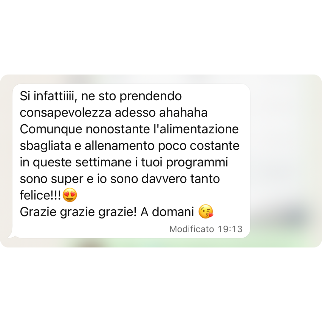 Recensione cliente via WhatsApp