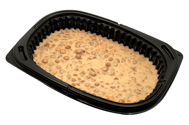 Lentil cream with mint