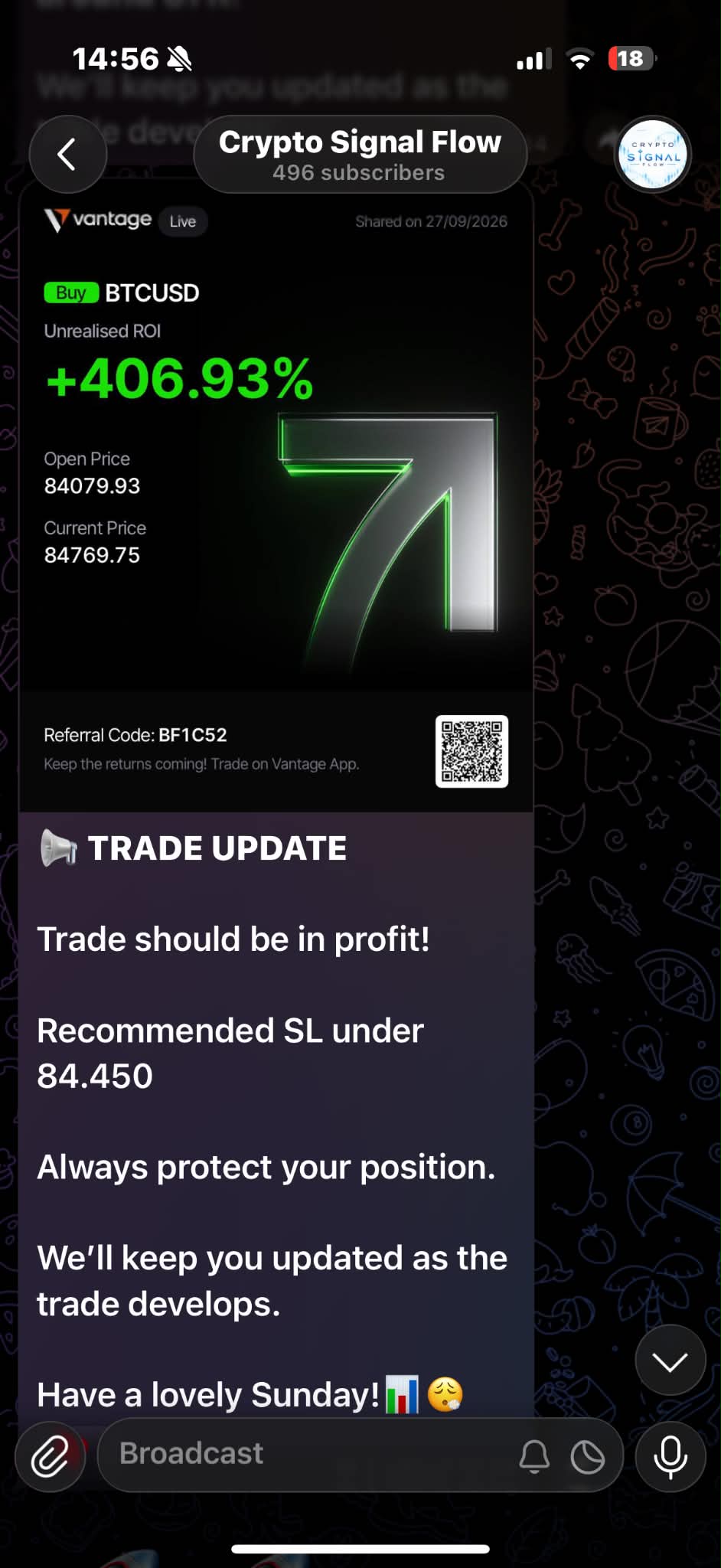 CSF Bitcoin community screenshot