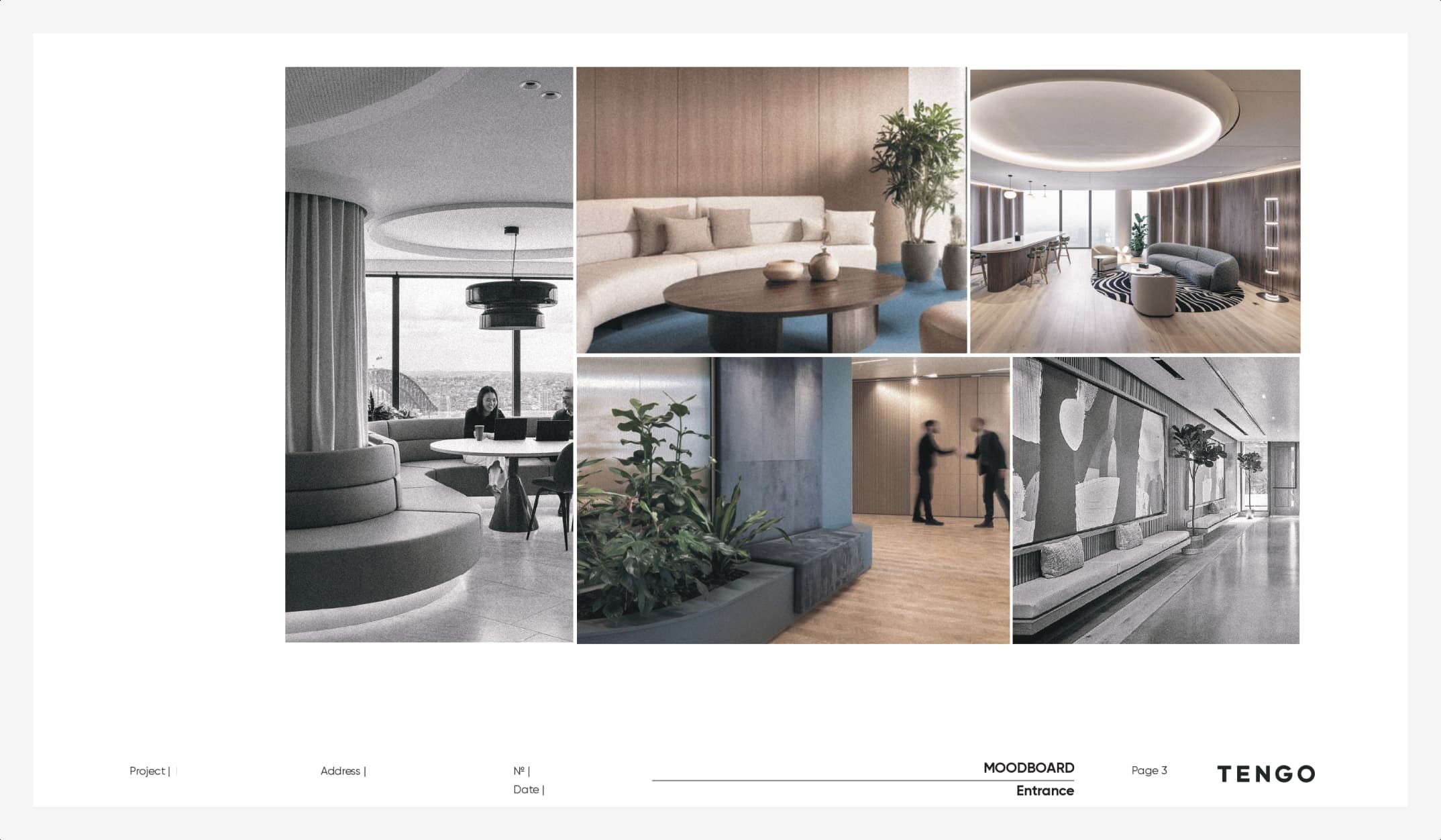 Moodboard projekt biurowy