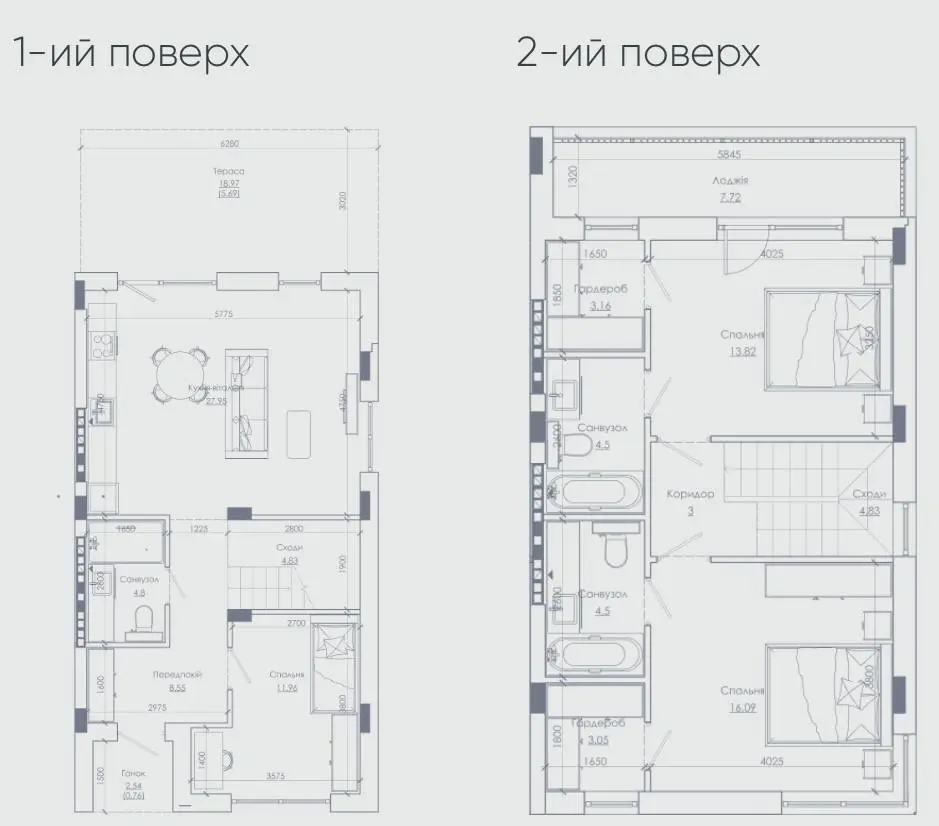 ONE CLUB VILLAGE — планировка таунхауса 1
