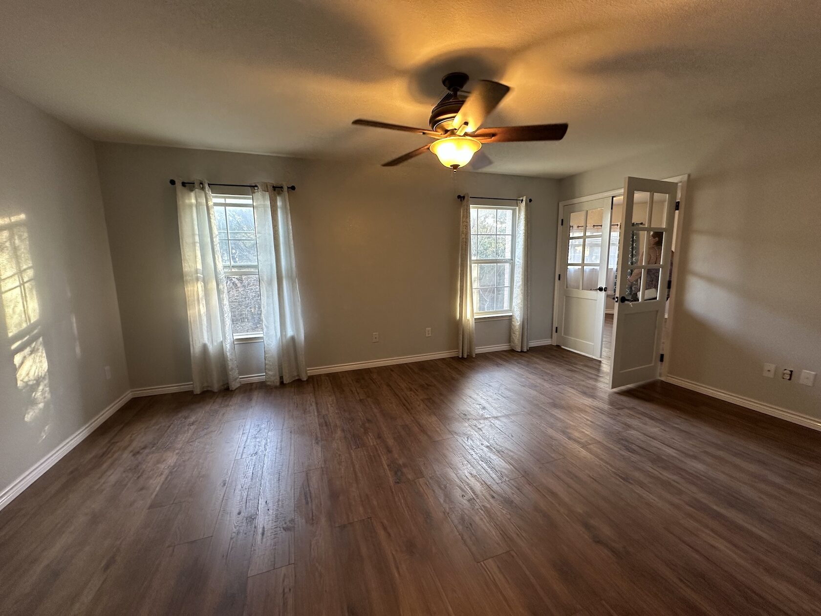 Final result of two rooms remodeling project