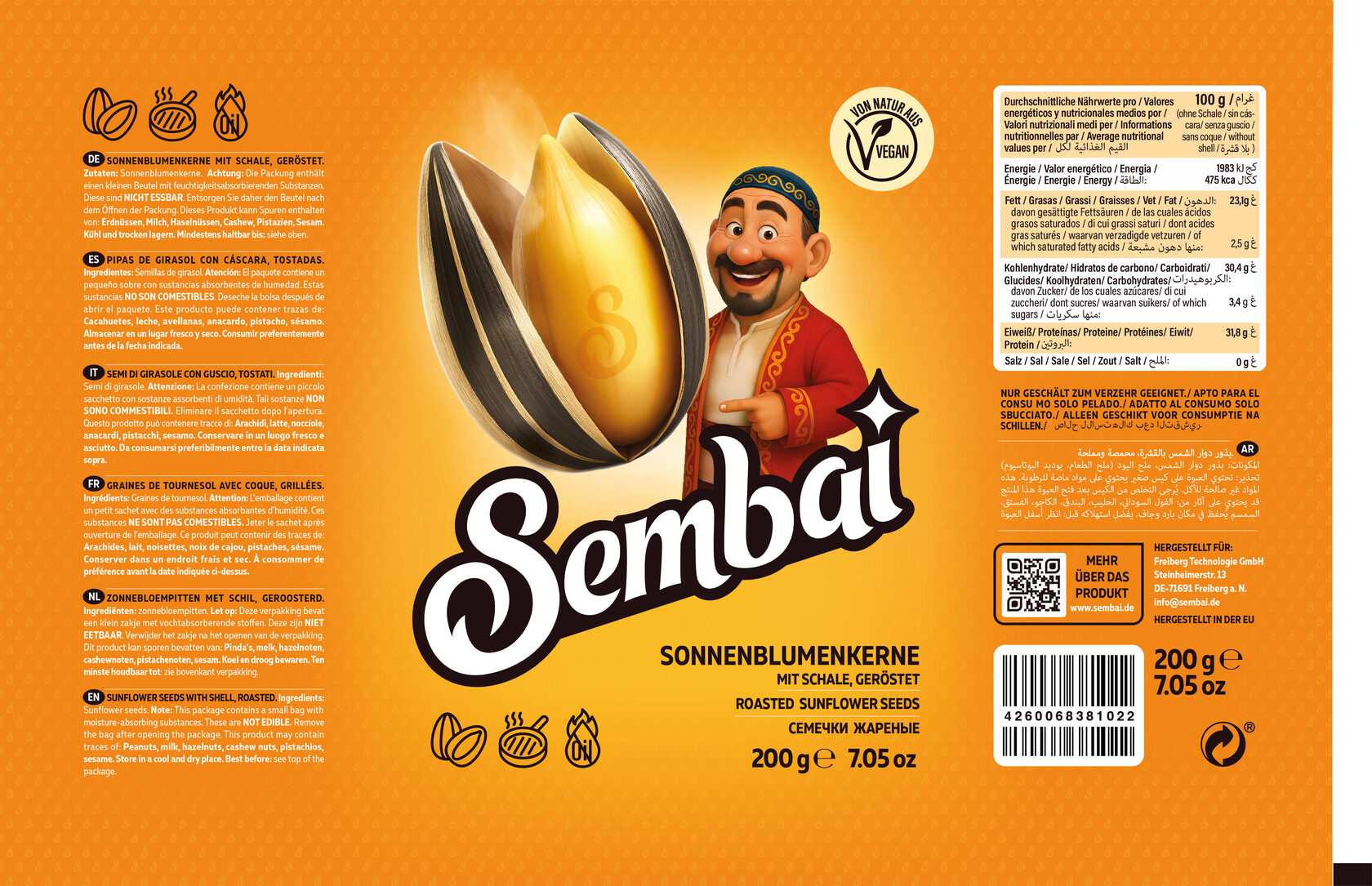 Sembai Etikett ohne Salz – Variante