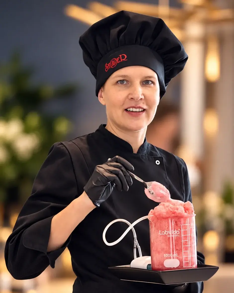 Me at work at a daytime party this spring — Miami private chef Marina Staver