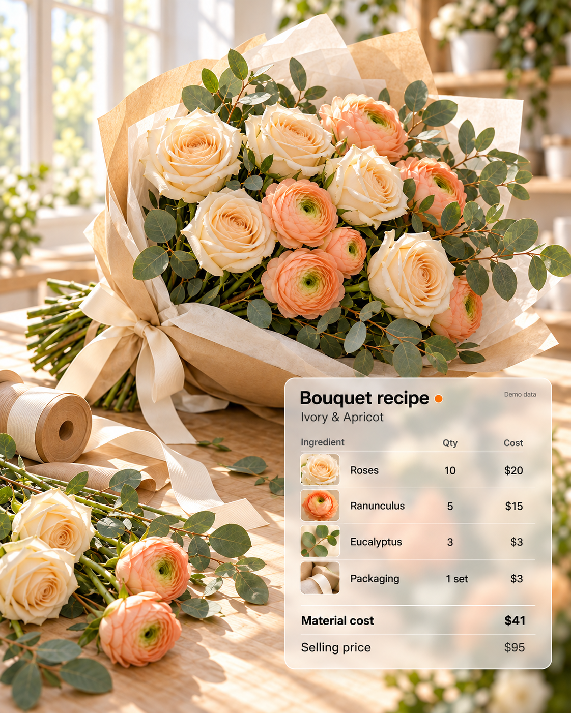 Know what goes into every bouquet.