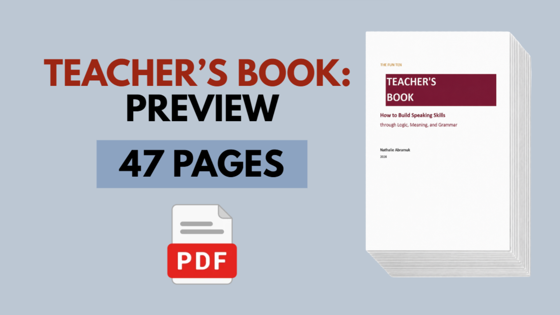 Teacher's Book Preview