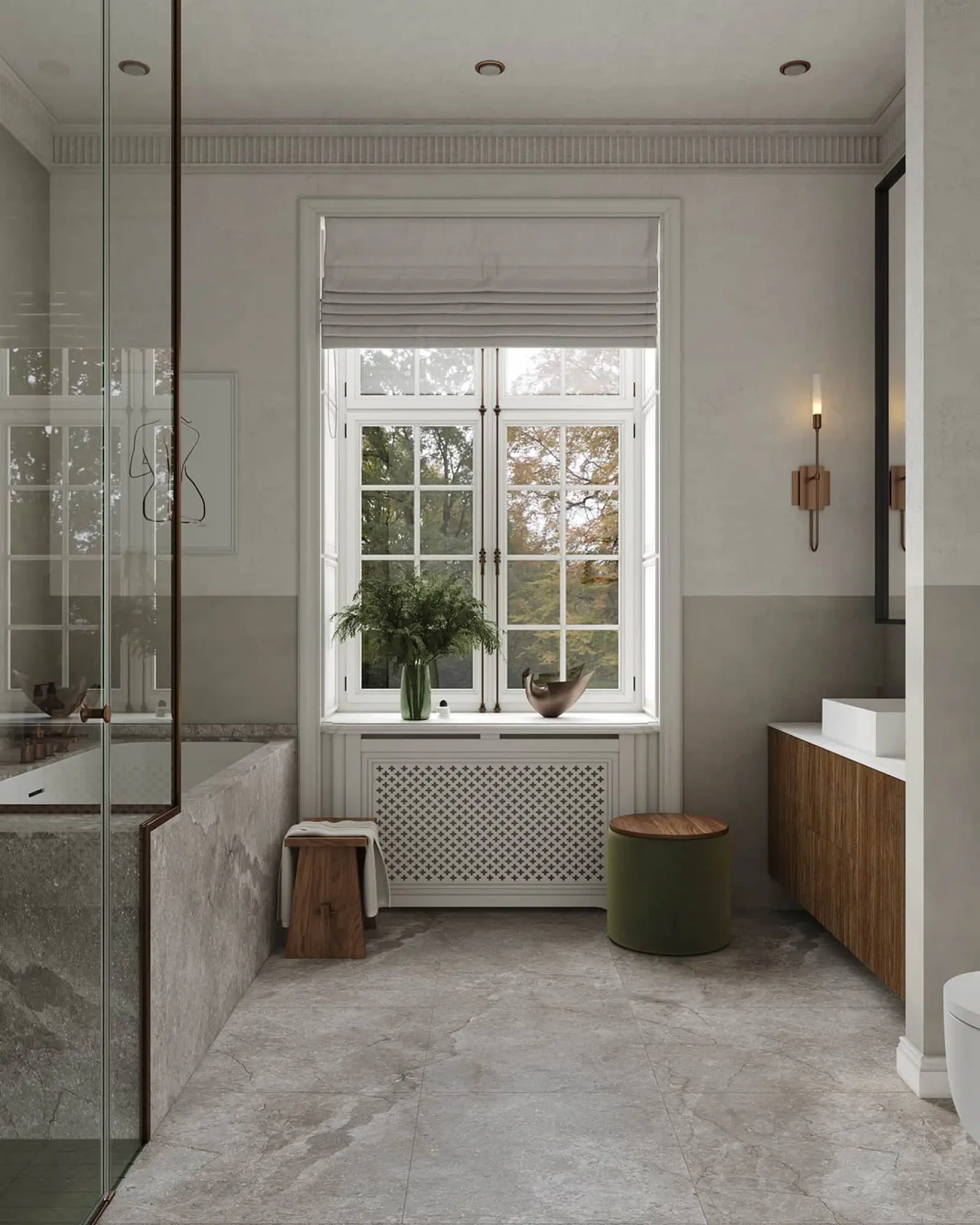 Bespoke bathroom cabinetry finish detail Peterborough
