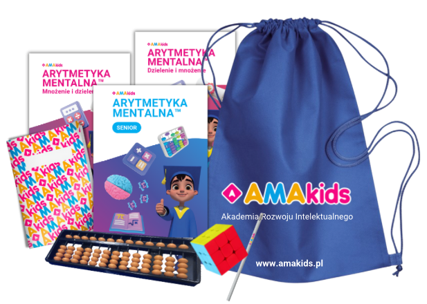 Zestaw ucznia AMAkids: zeszyty, soroban i plecak