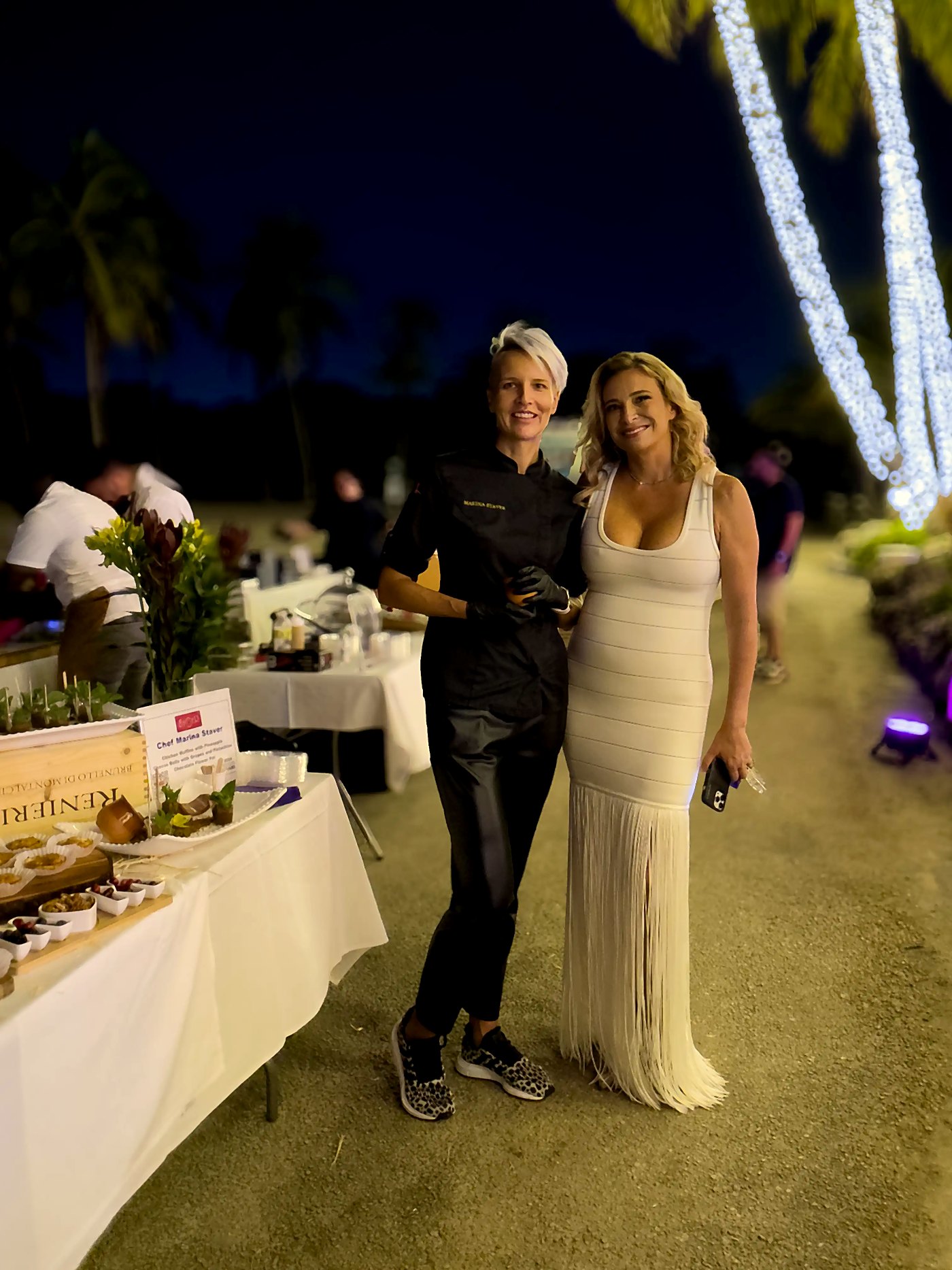 Chef Marina Staver with Chef Donatella Arpaia at the March of Dimes Signature Chefs gala in Miami