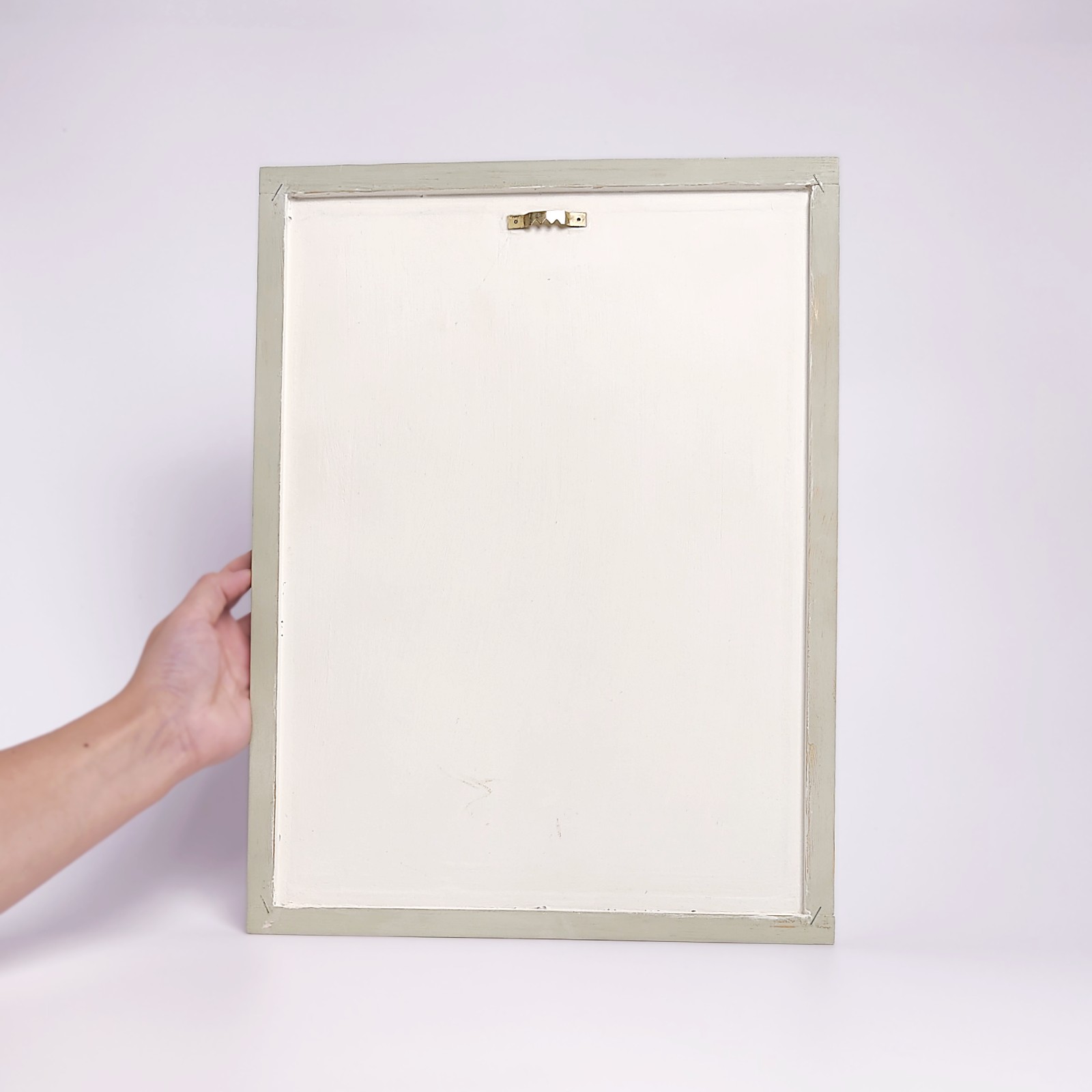 Unique handmade wall art crafted from air-dry clay, featuring minimalistic flowing sculptural drapery in a soft white finish