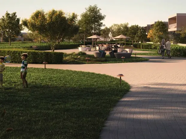 ORA Bayn landscaped park and family spaces, Ghantoot