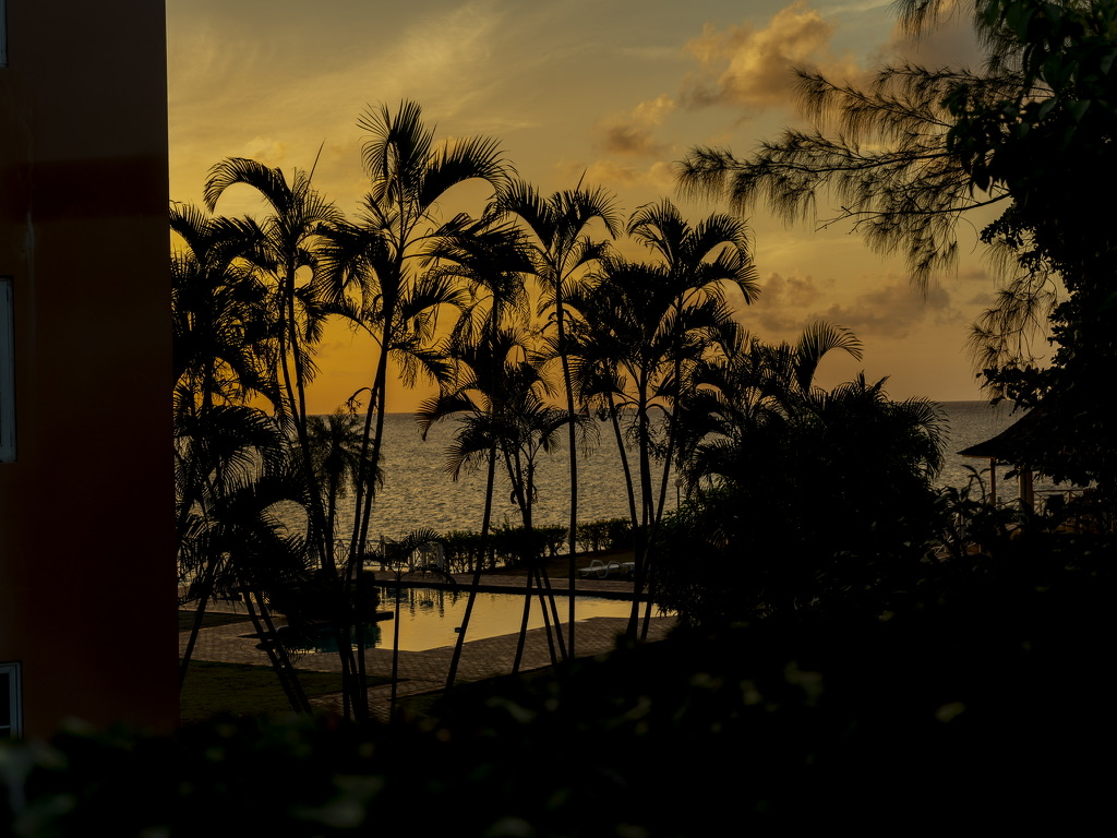 Sunset over the ocean