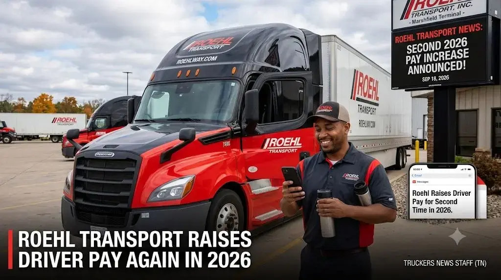 Roehl Transport announces second truck driver pay increase of 2026