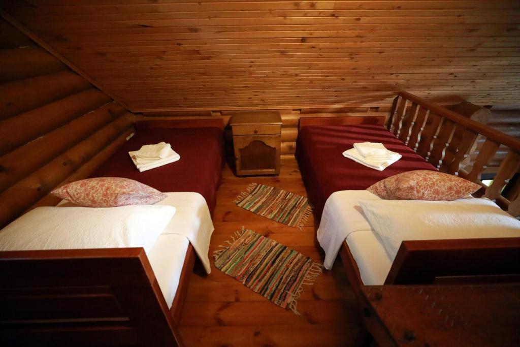 Traditional wooden house in Gornja Rijeka