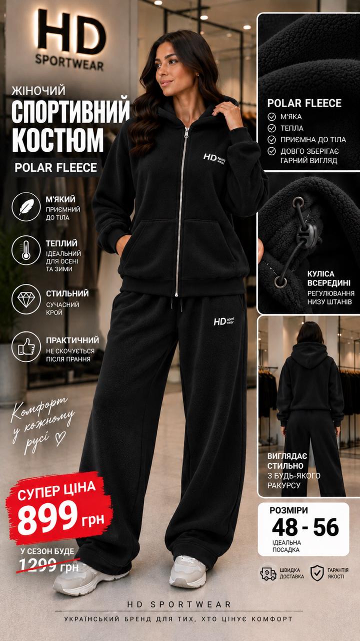 Чорний Polar Fleece фото 2