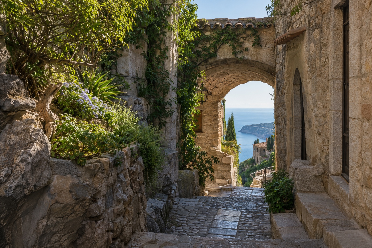 Èze — vue du littoral