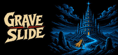 Grave Slide cover artwork: a lone knight before the Tower
