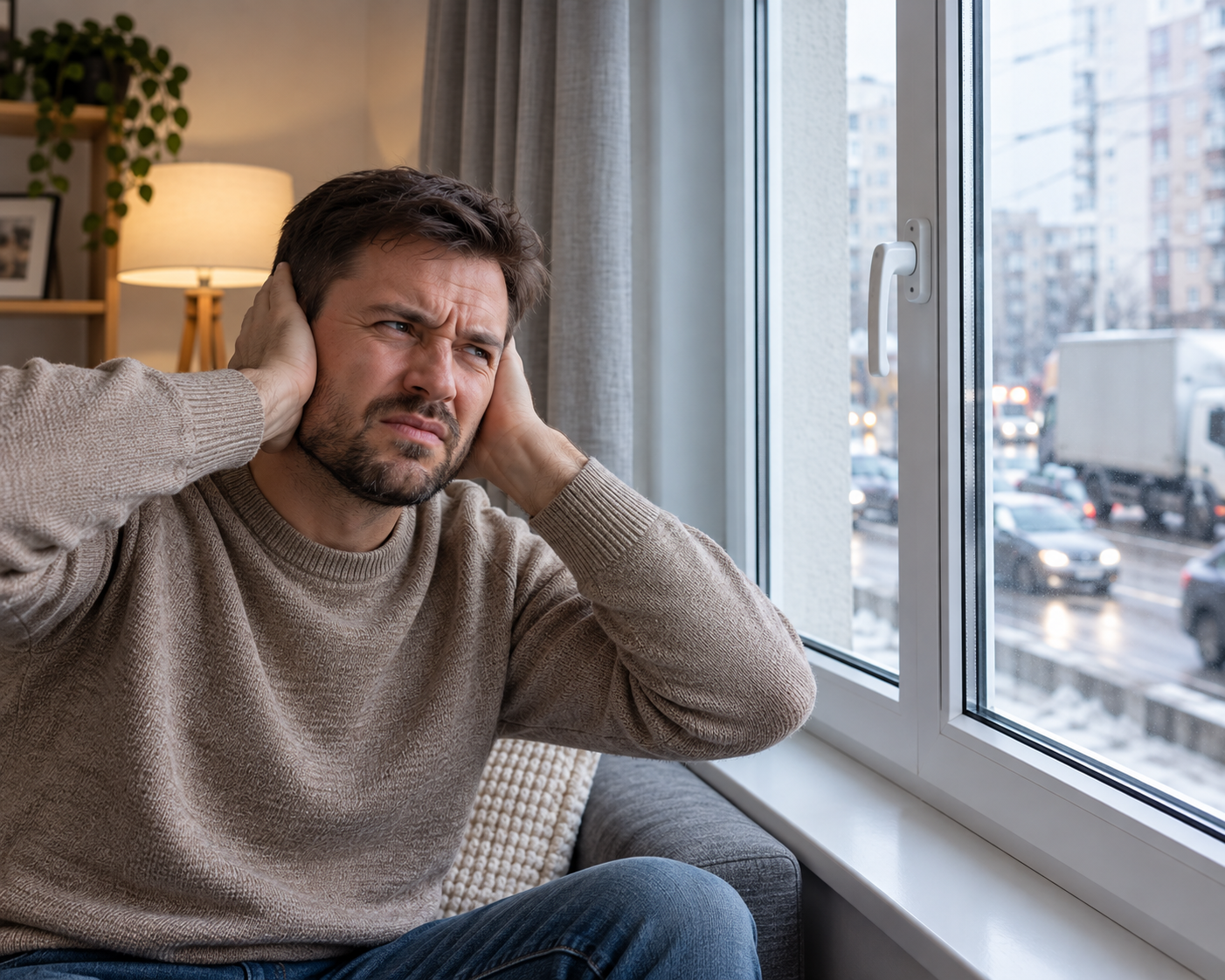 Шум біля вікна знижує комфорт