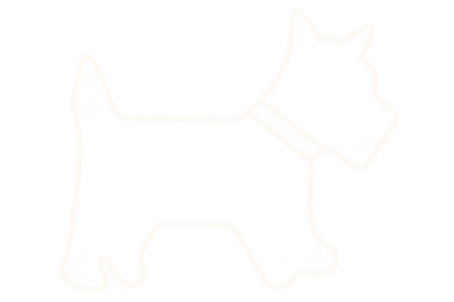 Dog line drawing