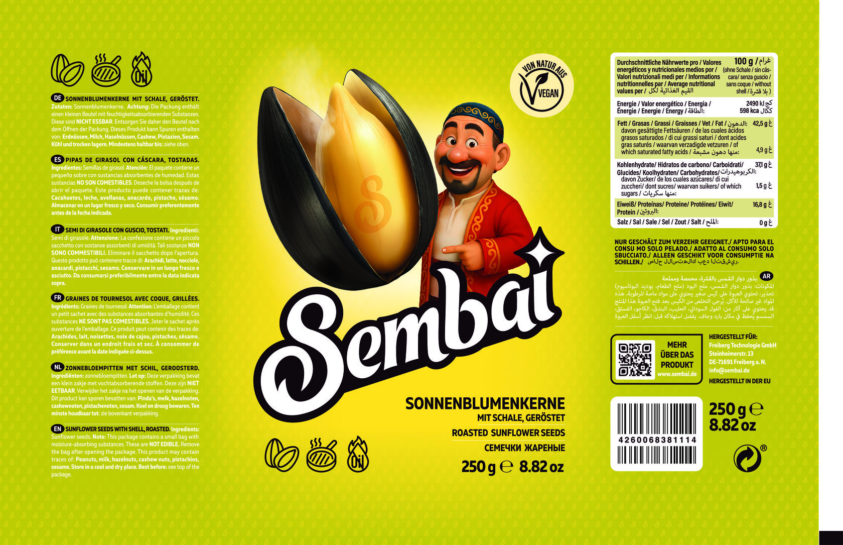 Sembai Etikett ohne Salz