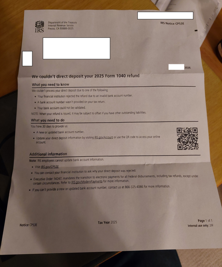 Cp53e Form.pdf Вам тоже пришло письмо IRS CP53E? Что важно знать