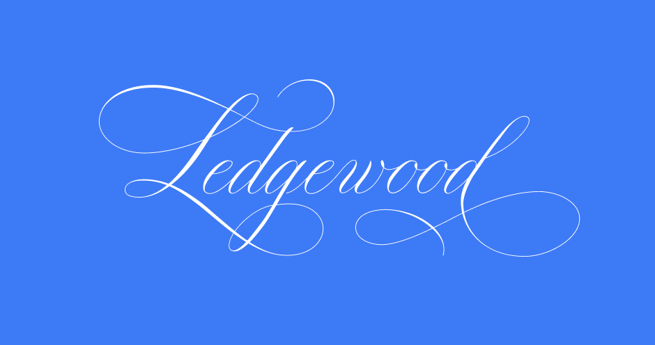 Creative Lettering Printable Ledgewood Font |Script Fonts – Blessed Print
