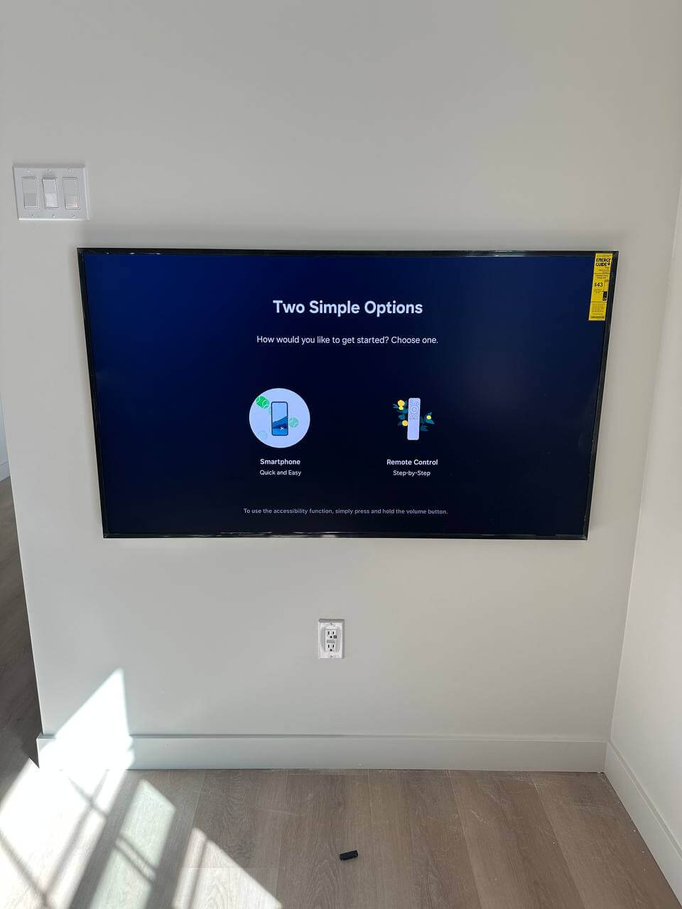TV mount with cable management