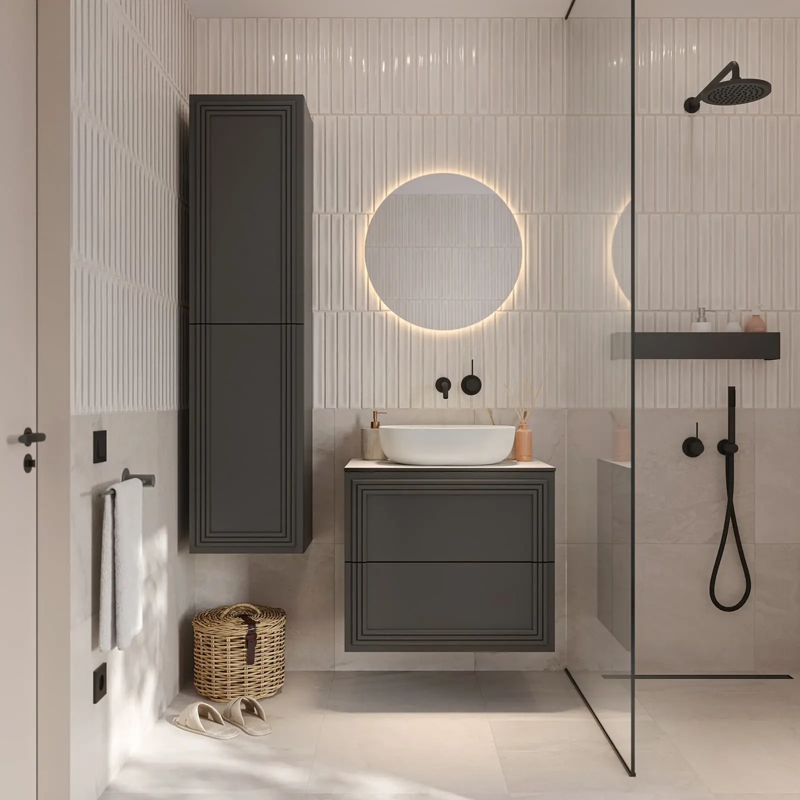 Bespoke bathroom cabinetry project in Peterborough