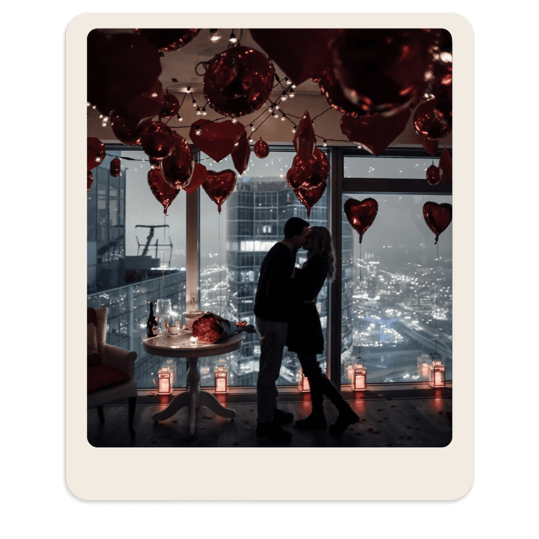 Романтическое свидание в Москва-Сити