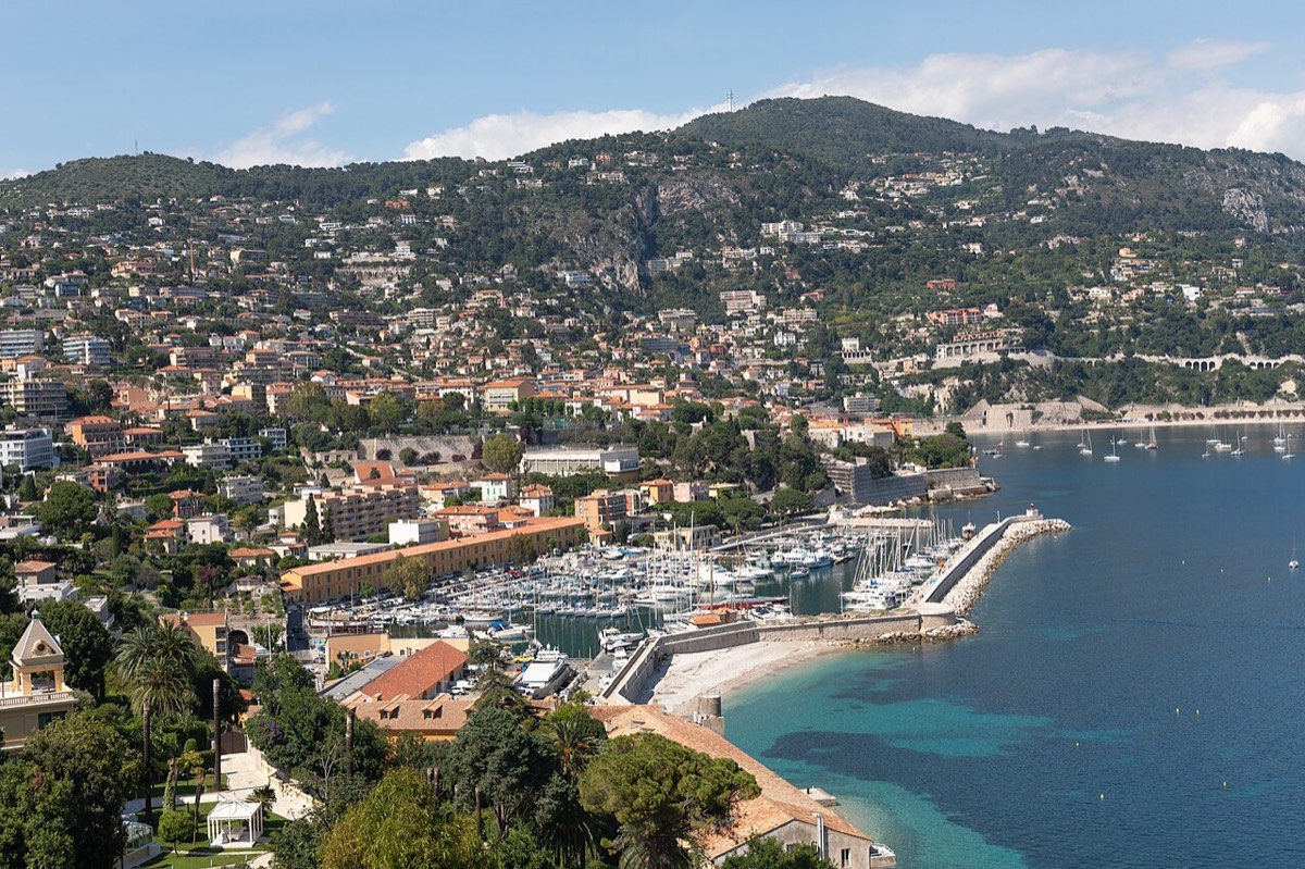 View of Port de la Darse in Villefranche-sur-Mer
