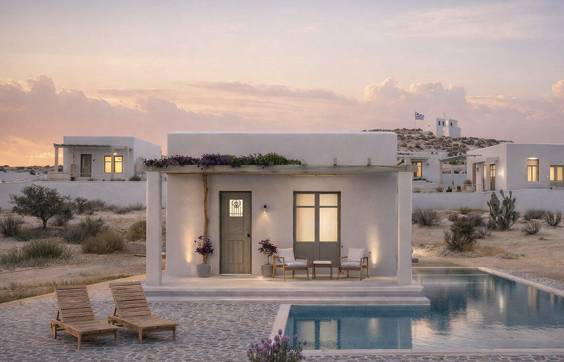 ELOUNDA property architectural visualisation in Crete