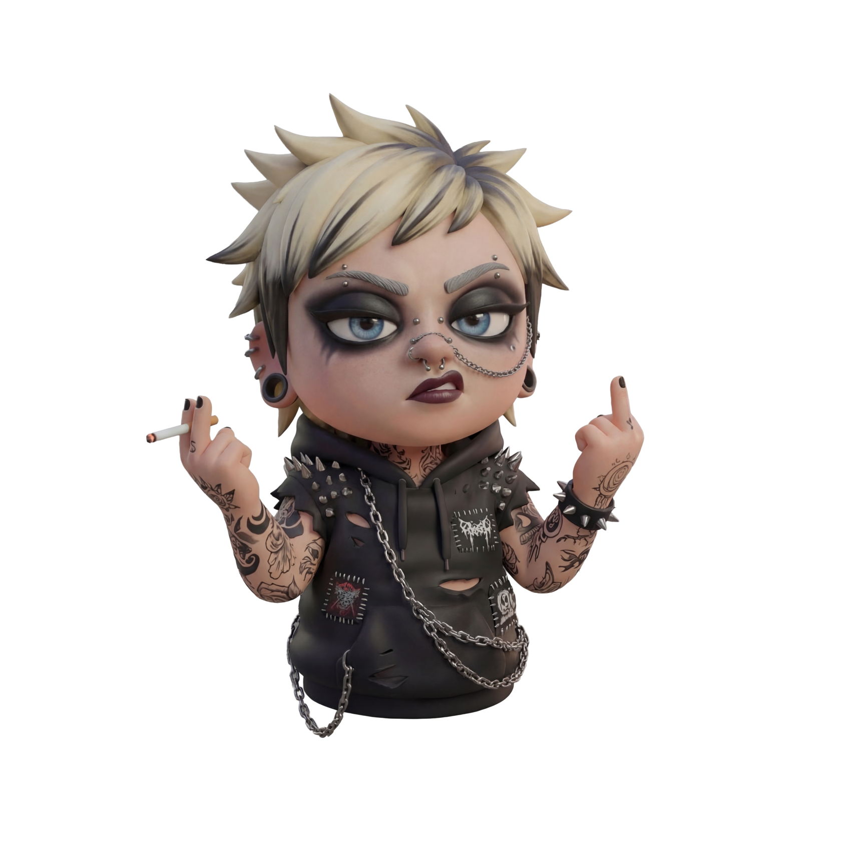 Consistent AI character sticker pack