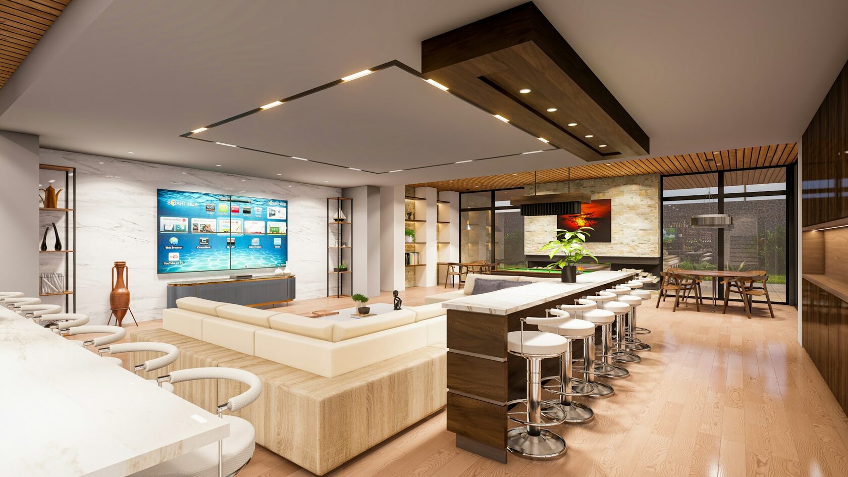 The Pointe clubhouse lounge