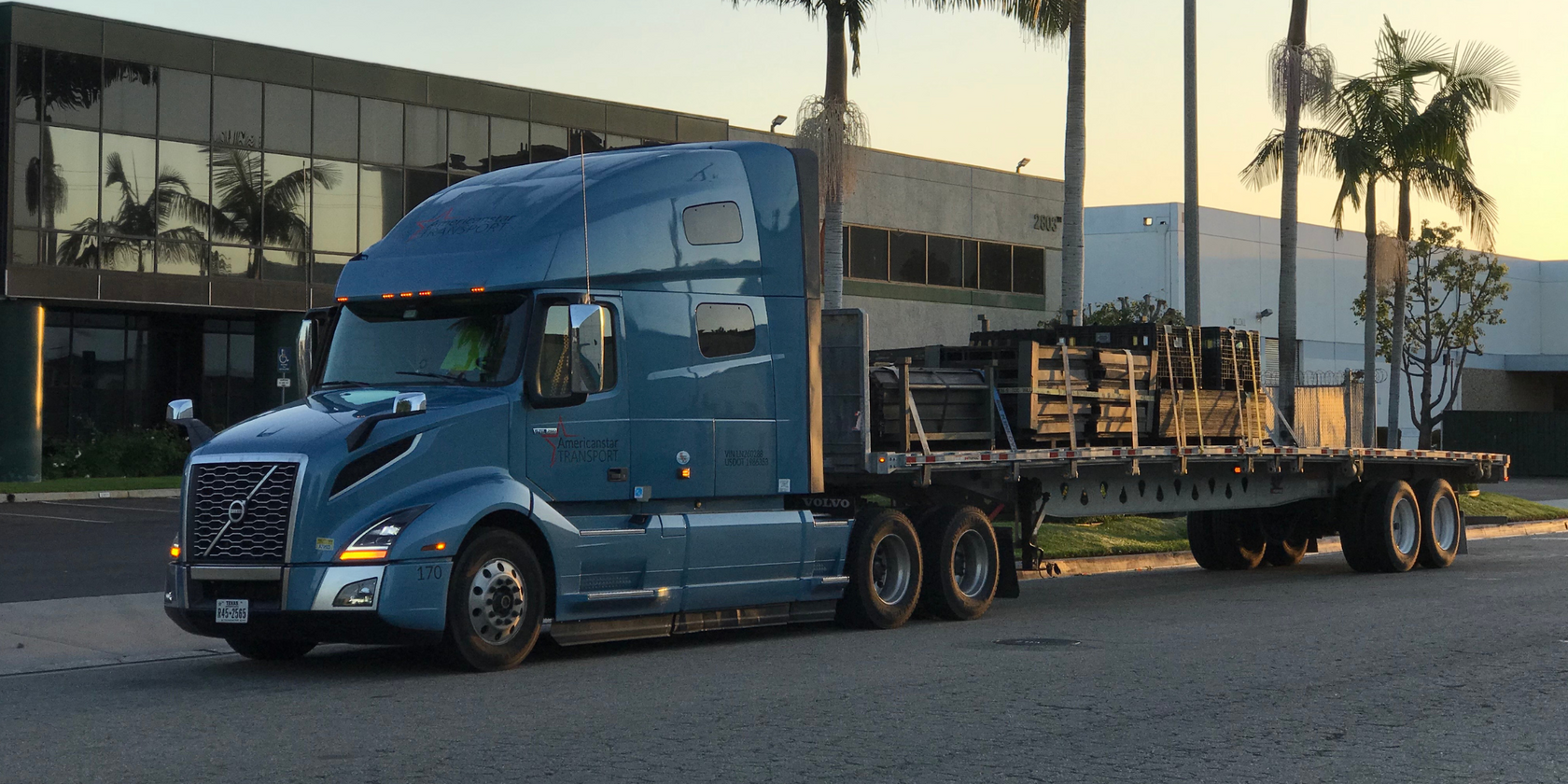 Flatbed freight shipping