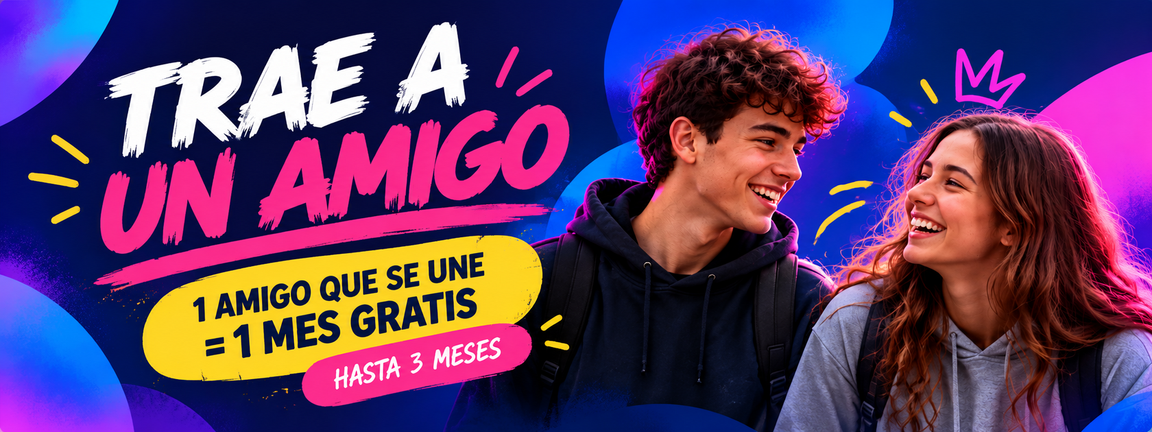 Trae a un amigo a Club PPU: un amigo que se une equivale a un mes gratis, hasta tres meses
