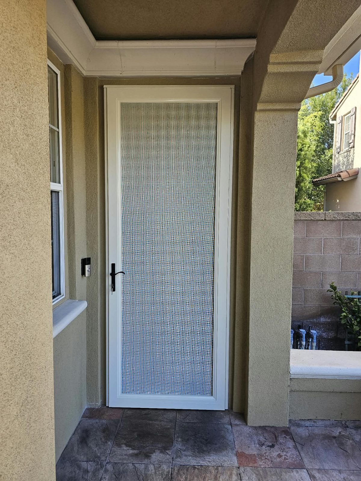 Security screen door installed in Orange County, CA