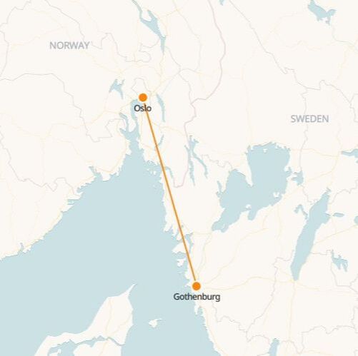 Gothenburg to Oslo Trains Tickets