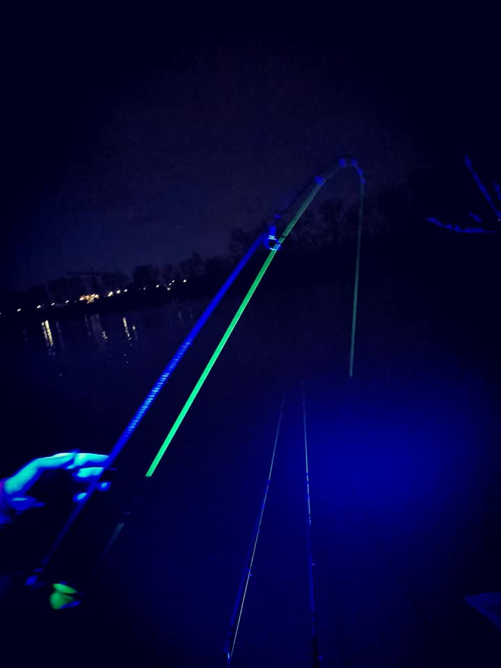 Glowing Katran line at night
