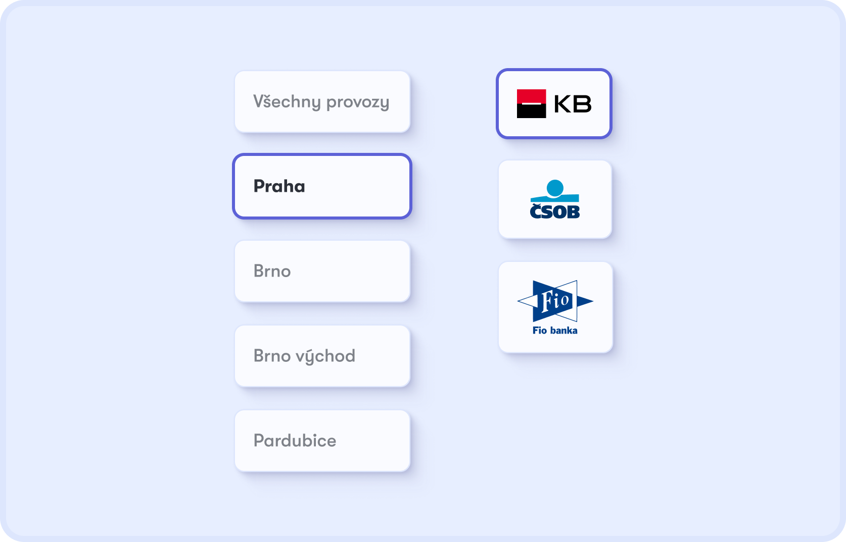 Párování více poboček v Dishboardu — účty a faktury všech podniků v jednom přehledu